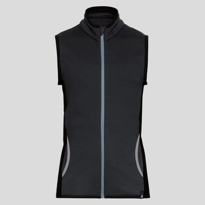 Odlo Hiking The Weact 039 Collection Kimi Wool Stretch Fleece Vest Black 8211 Kids Odlo Hiking The Weact 039 Collection Kimi Wool Stretch Fleece Vest Black 8211 Kids