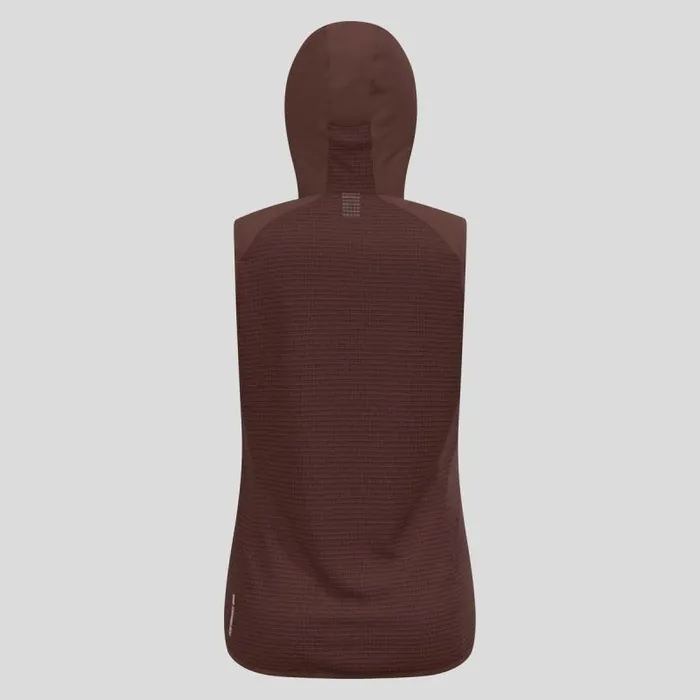 Odlo Jackets and Vests The Ascent Wool Insulated Hybrid Vest Fudge 8211 Women