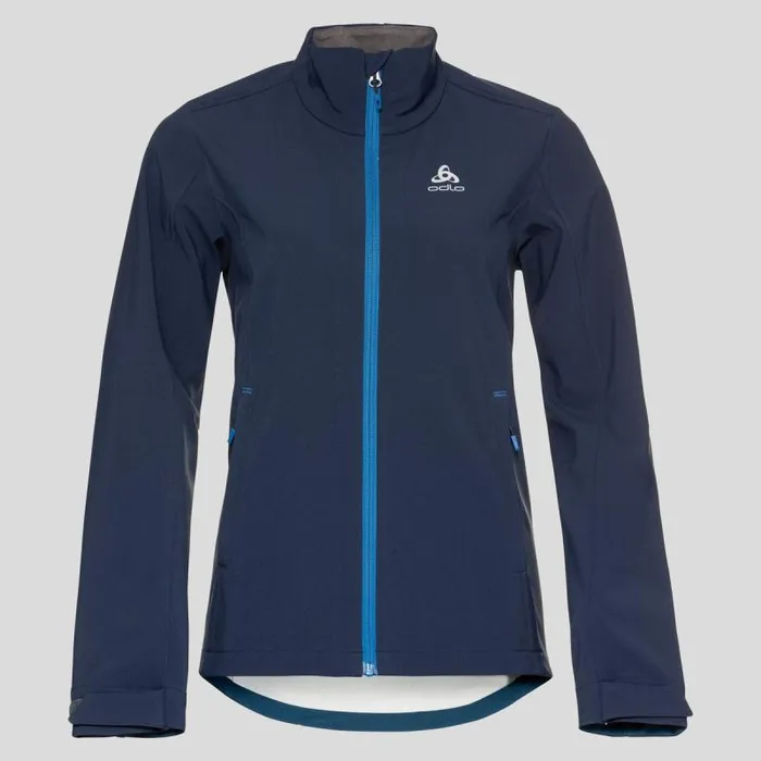 Odlo Jackets and Vests The Lolo Softshell Jacket Diving Navy 8211 Women