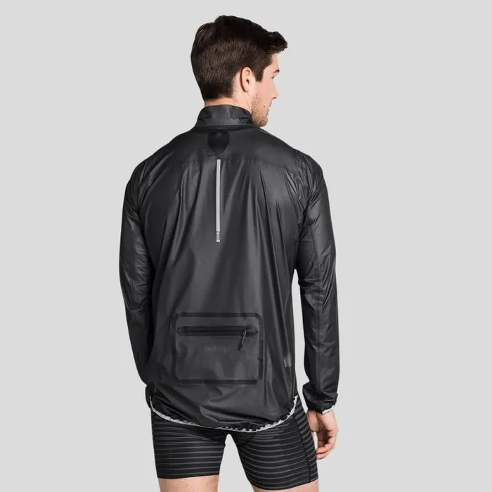 Odlo Jackets and Vests The Zeroweight Dual Dry Waterproof Hardshell Cycling Jacket Black 8211 Men