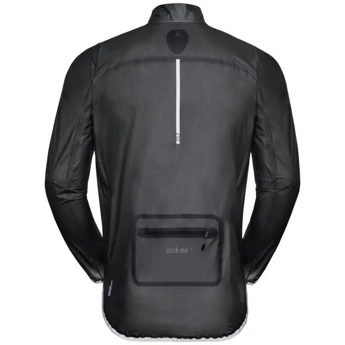 Odlo Jackets and Vests The Zeroweight Dual Dry Waterproof Hardshell Cycling Jacket Black 8211 Men