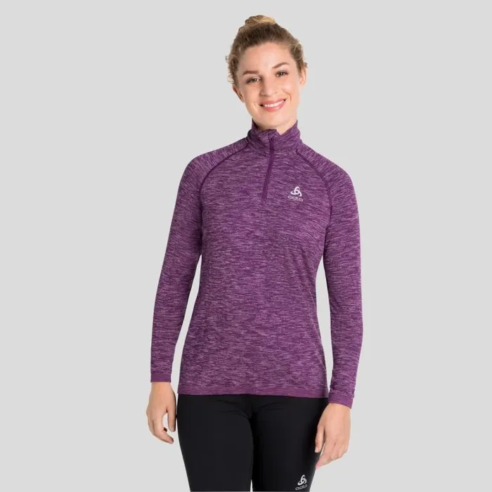Odlo Mid Layers and Longsleeves The Run Easy Yakwarm HalfZip Mid Layer Top Charisma Melange 8211 Women Odlo Mid Layers and Longsleeves The Run Easy Yakwarm HalfZip Mid Layer Top Charisma Melange 8211 Women
