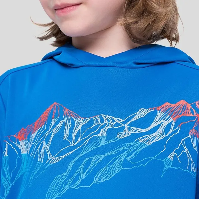 Odlo Mid Layers and Longsleeves The Weact 039 Collection Mid Layer Hoody Energy Blue 8211 Kids