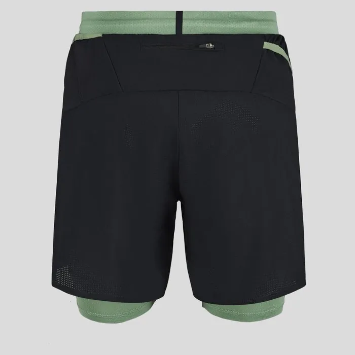 Odlo Shorts The XAlp 6Inch 2In1 Trail Running Shorts Black 8211 Loden Frost 8211 Men