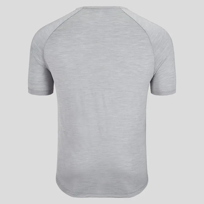 Odlo Tshirts and Polos The Ascent Performance Wool 130 Landscape TShirt Grey Melange 8211 Men
