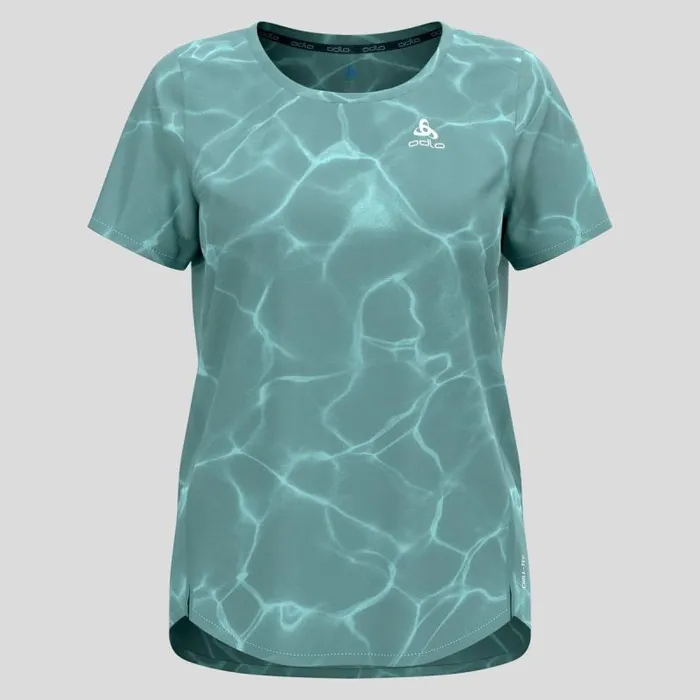 Odlo Tshirts and Polos The Pow Zeroweight ChillTec Running TShirt Arctic 8211 Women