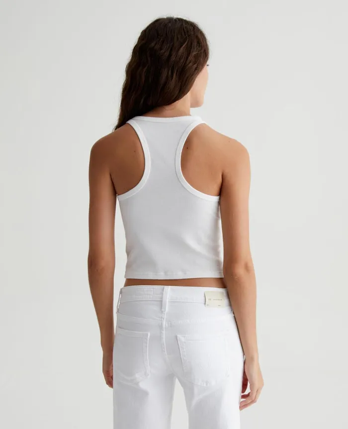 Olive Tank Exwhite Women AG Jeans Tees and Tanks Olive Tank Exwhite Women AG Jeans Tees and Tanks