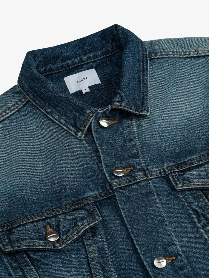 OVERSIZED DENIM TRUCKER JACKET Women Rhude Denim