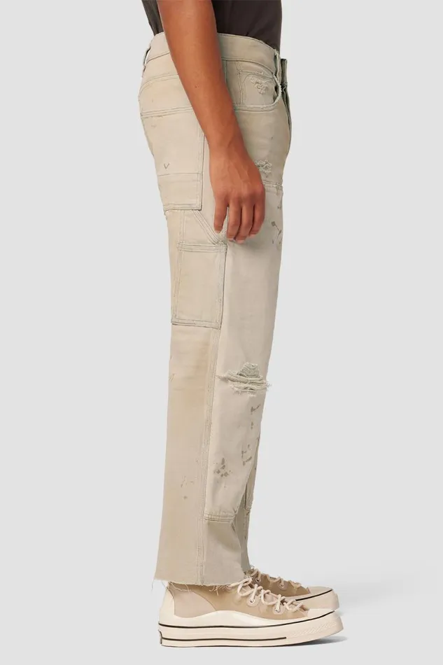 Pants Men Hudson Jeans Reese Carpenter Pant Distress Beige