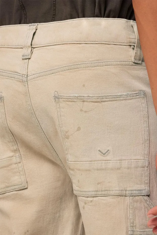 Pants Men Hudson Jeans Reese Carpenter Pant Distress Beige