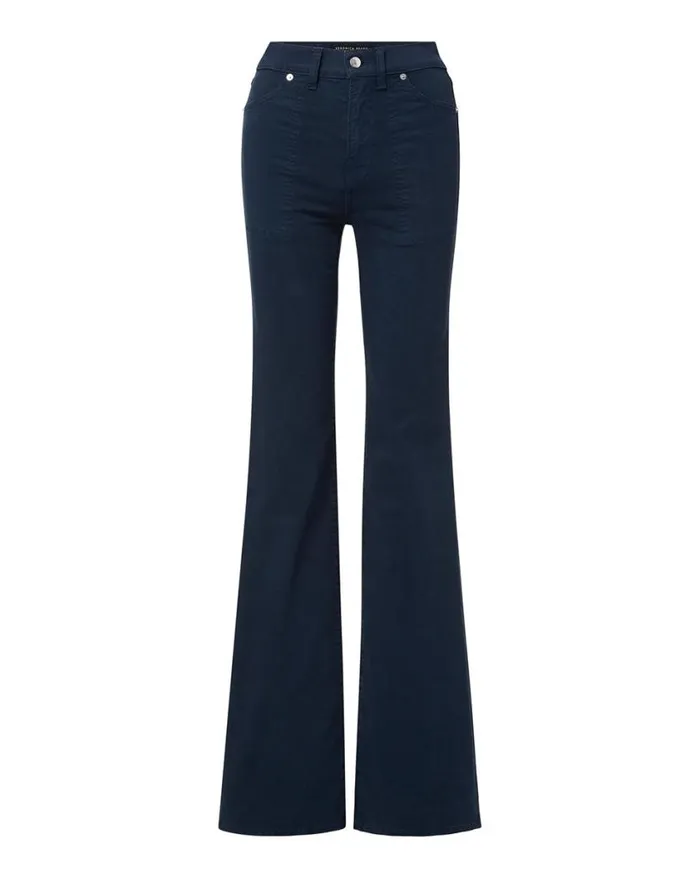 Pants Shop Veronica Beard Crosbie Slim WideLeg Pant Navy
