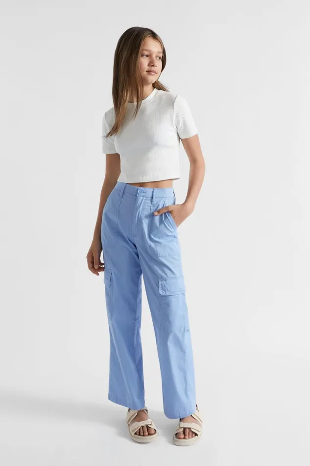Pants Teen Girl Seed Heritage Cargo Pant Bluebell