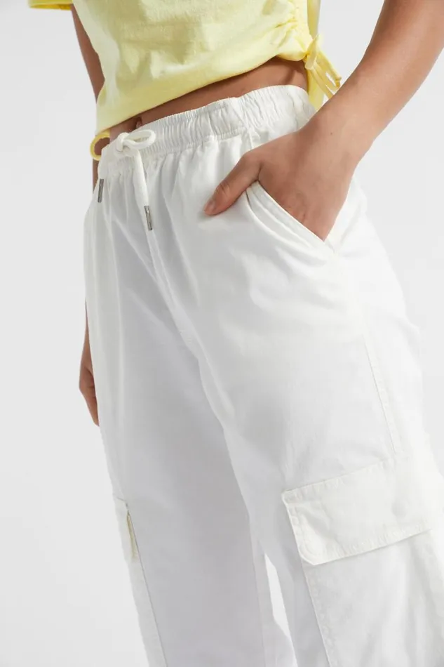 Pants Teen Girl Seed Heritage Cargo Pocket Pant White