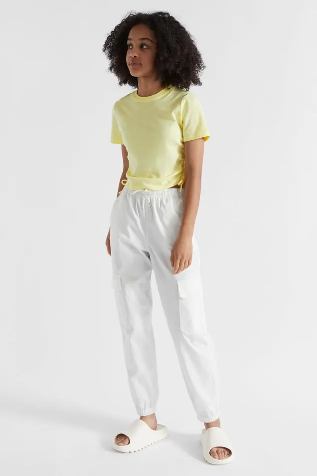 Pants Teen Girl Seed Heritage Cargo Pocket Pant White