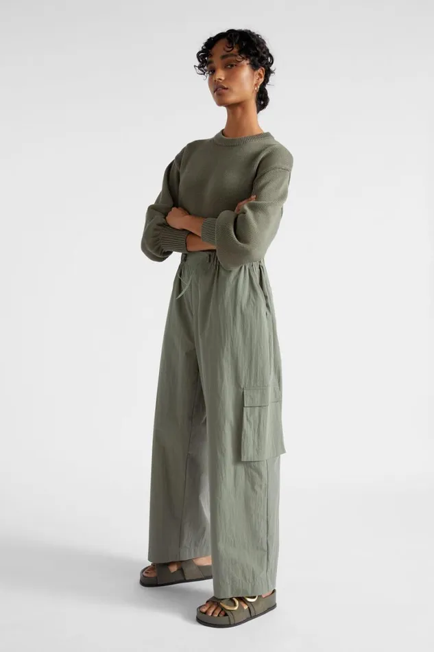 Pants Woman Seed Heritage Parachute Cargo Pant Smokey Olive