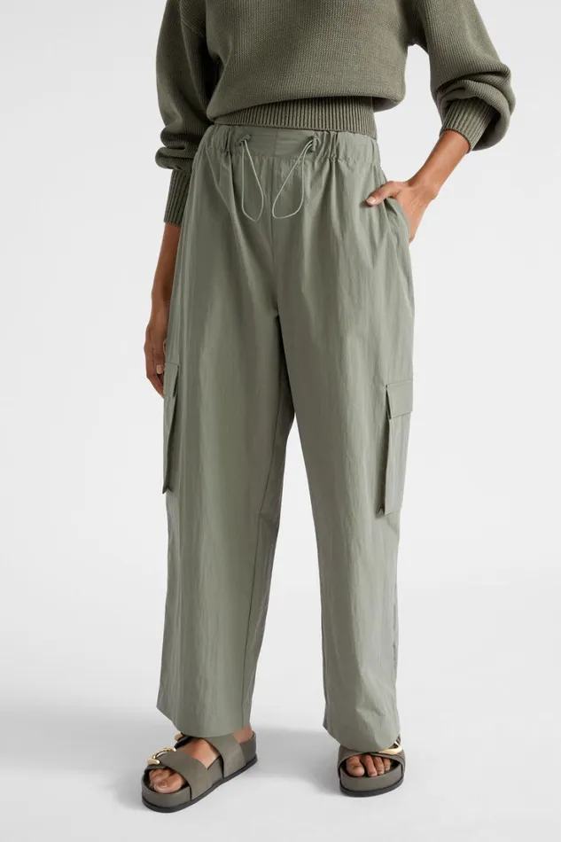 Pants Woman Seed Heritage Parachute Cargo Pant Smokey Olive