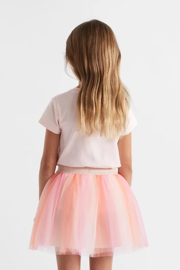 Party Girl Seed Heritage Multi Daisy Sequin Tee Dusty Rose