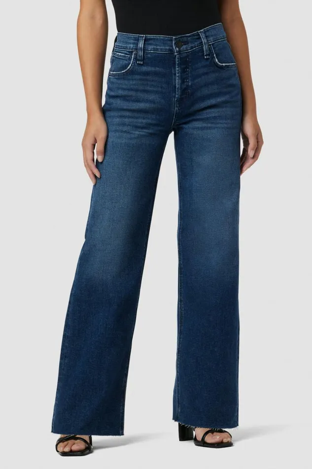 Petite Inseams Women Hudson Jeans Rosie HighRise Wide Leg Petite Jean Dover
