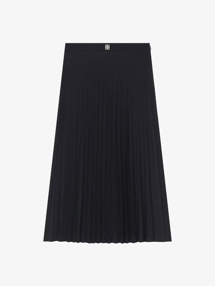 Pleated Skirt In Wool Black Women Givenchy Skirts