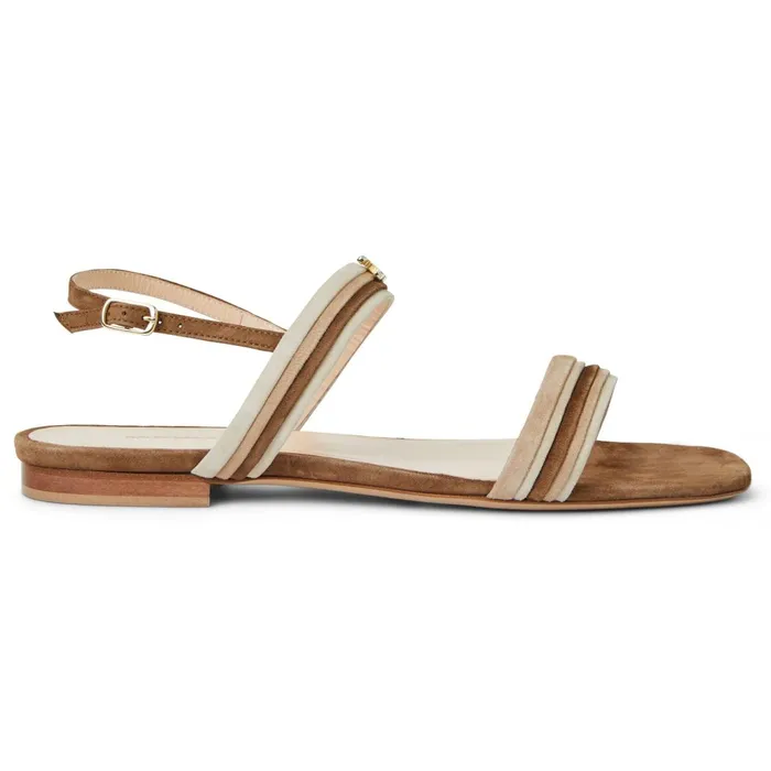 PORTIA Sandal BROWNNATURAL SUEDE Women Bruno Magli Sandals and Slides