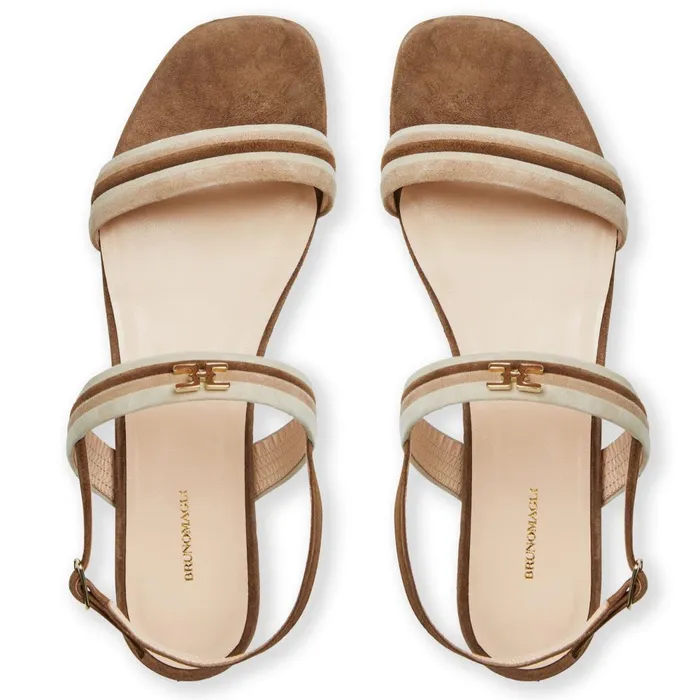 PORTIA Sandal BROWNNATURAL SUEDE Women Bruno Magli Sandals and Slides