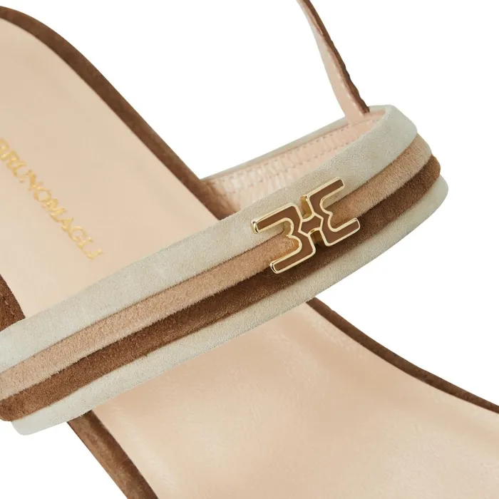 PORTIA Sandal BROWNNATURAL SUEDE Women Bruno Magli Sandals and Slides