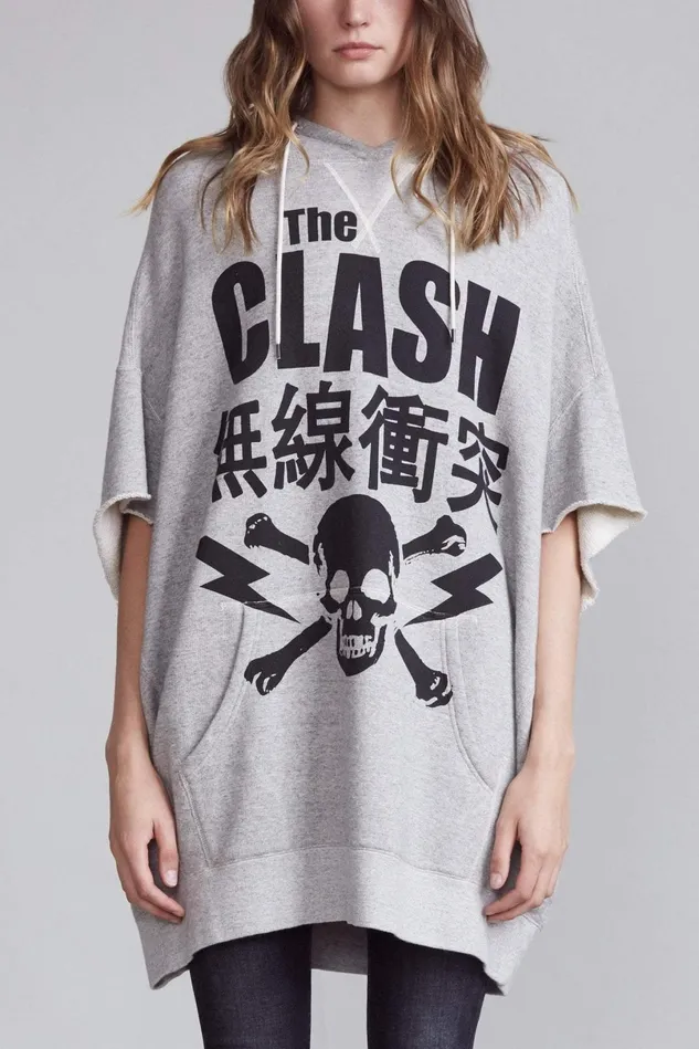 R13 Sweatshirts Women Clash Cutoff Hoodie