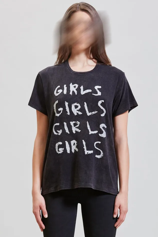 R13 TShirts Women Girls Girls Boy TShirt 8211 Acid Black