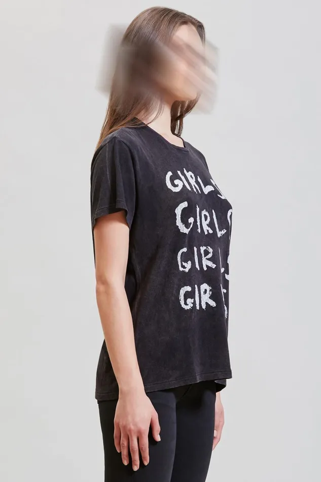 R13 TShirts Women Girls Girls Boy TShirt 8211 Acid Black