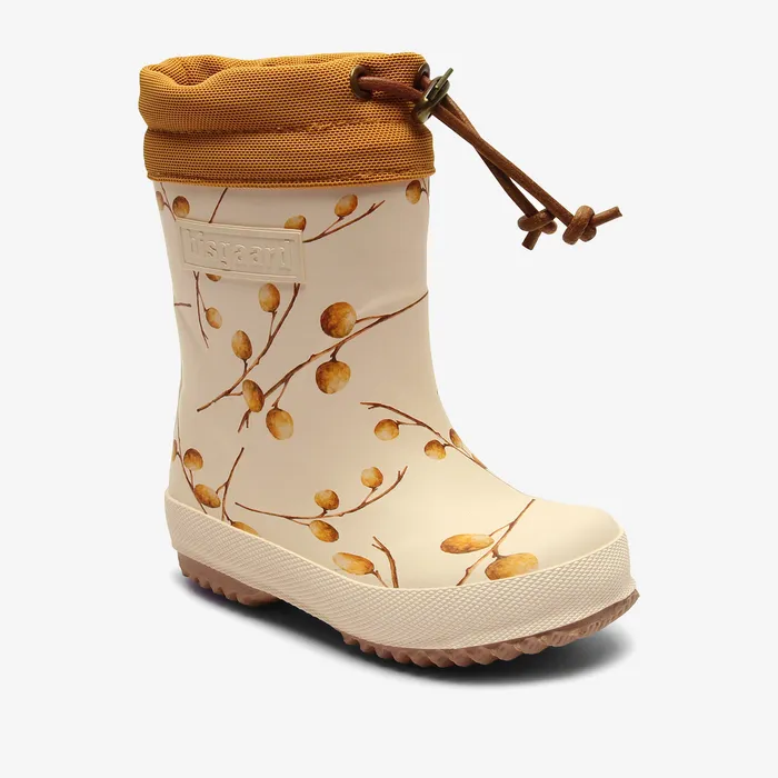 Rubber boots bisgaardshoes BABY thermo longan fruit Beige