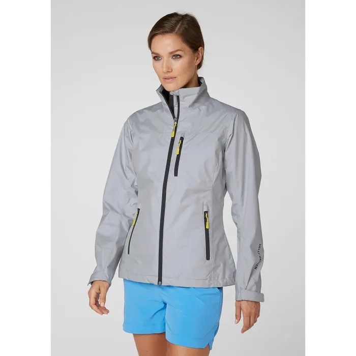 Sailing Jackets Women Helly Hansen W CREW JACKET 853 Grey Fog