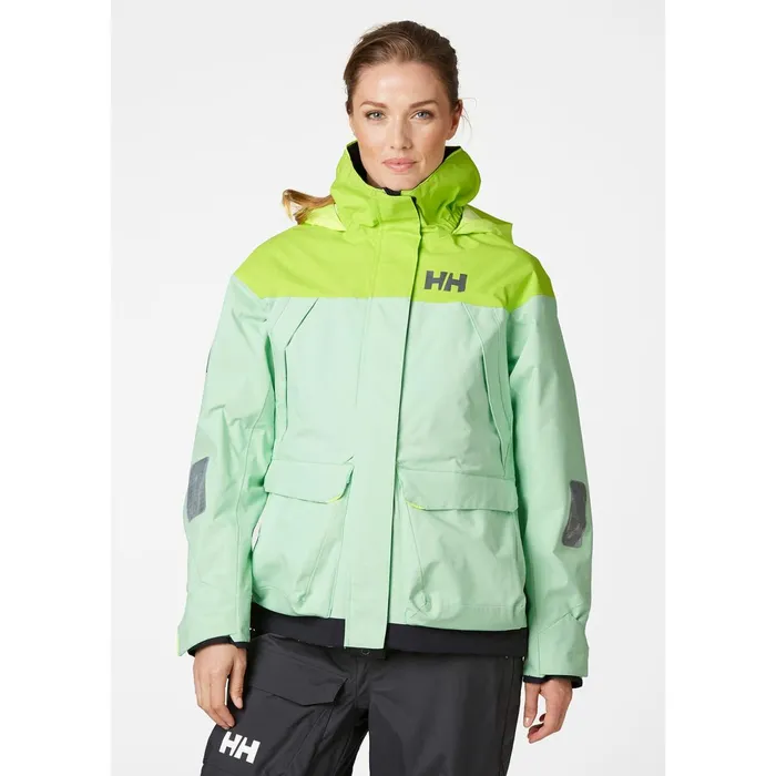 Sailing Jackets Women Helly Hansen W PIER JACKET 414 Reef Green
