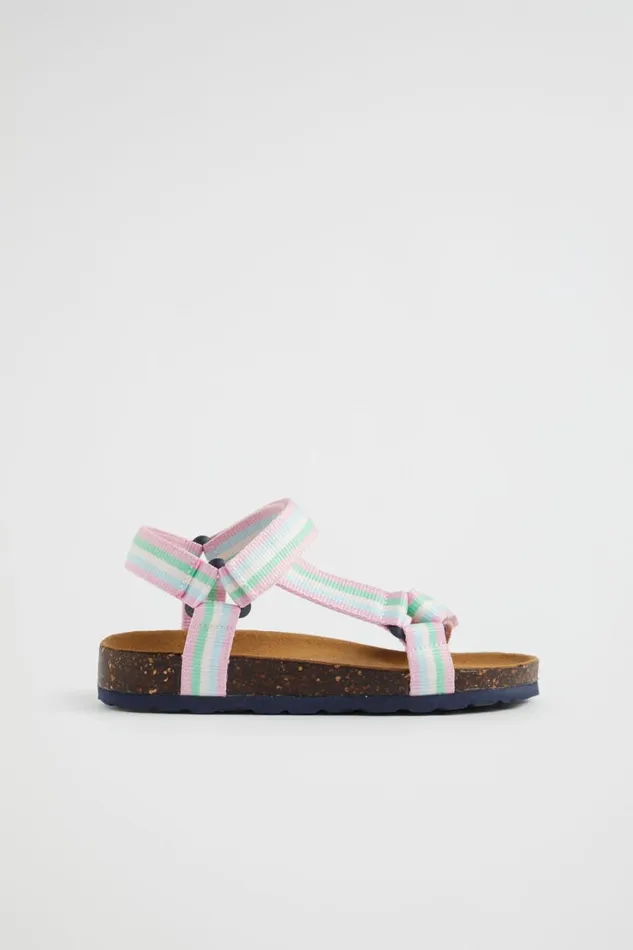 Sandals and Slides GirlBoy Seed Heritage Tape Moulded Sandal Candy Pink