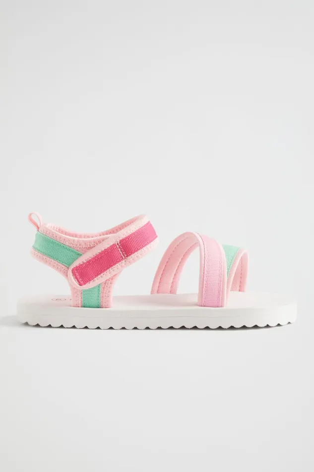 Sandals and Slides Girl Seed Heritage Tape Rubber Sandal Multi