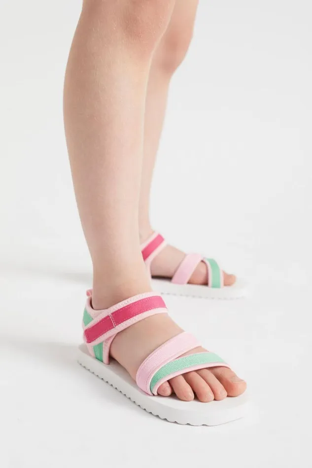 Sandals and Slides Girl Seed Heritage Tape Rubber Sandal Multi