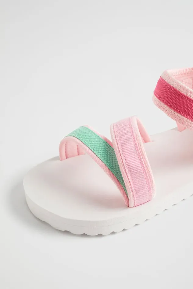 Sandals and Slides Girl Seed Heritage Tape Rubber Sandal Multi