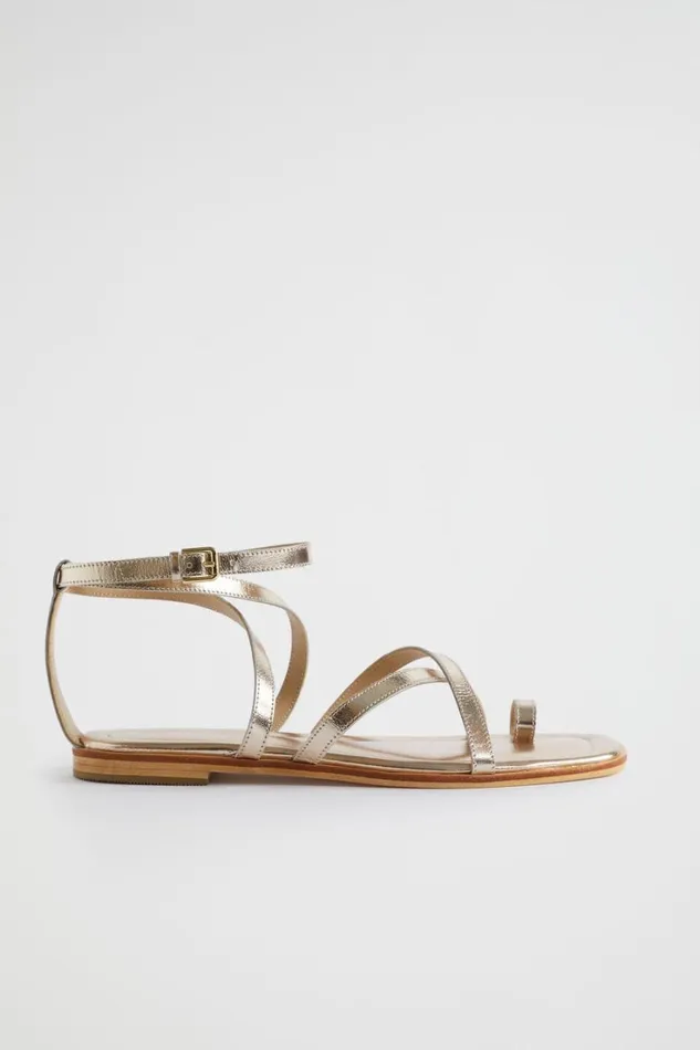 Sandals and Thongs Woman Seed Heritage Addison Flat Sandal Soft Gold