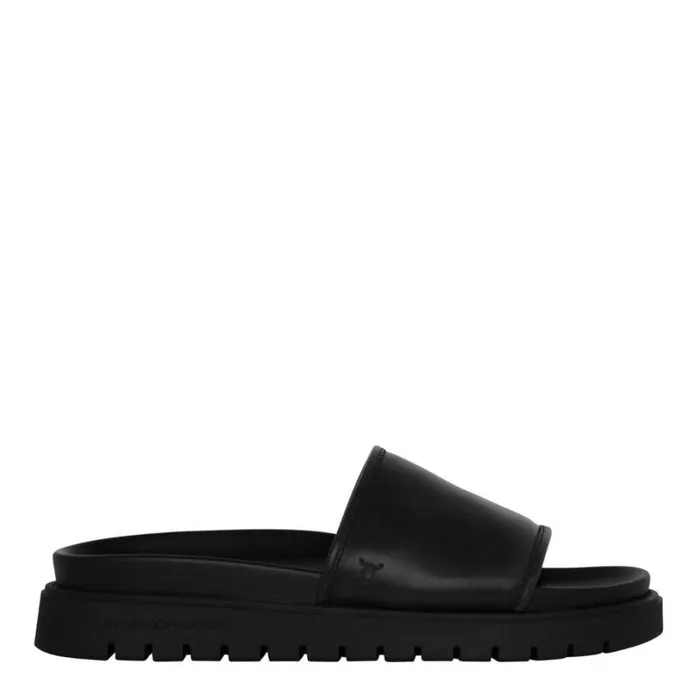 Sandals Men Windsor Smith ROWDY BLACK LEATHER SANDALS