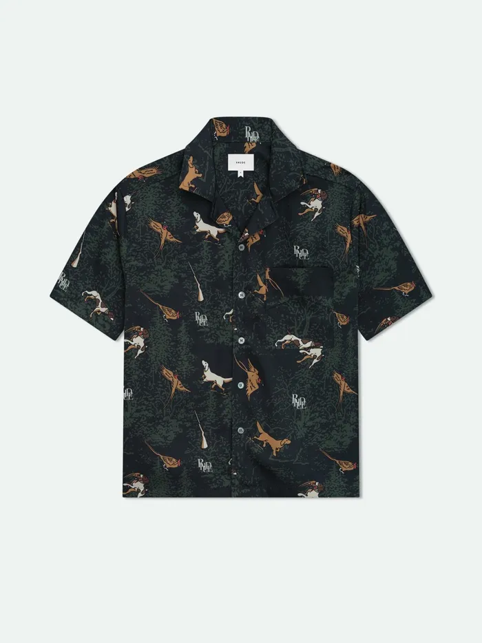 SCRAMBLE DOG PRINT SHIRT Men Rhude Shirts