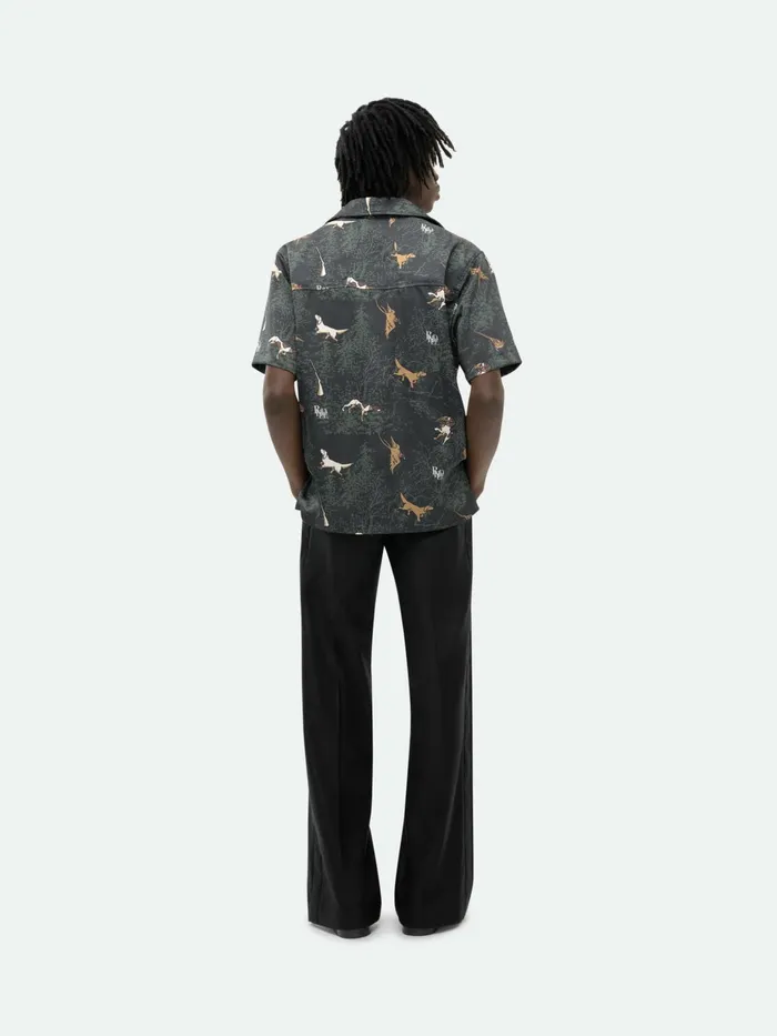 SCRAMBLE DOG PRINT SHIRT Men Rhude Shirts