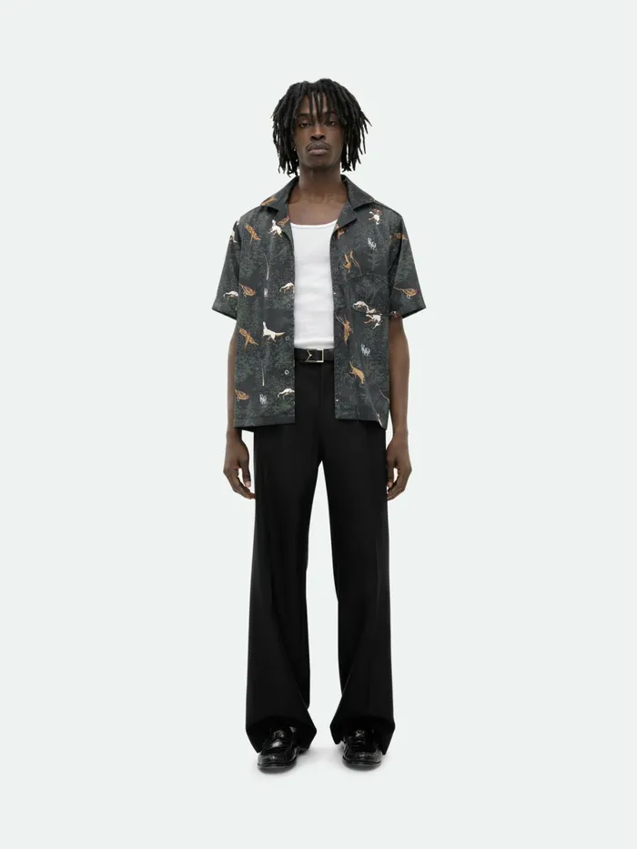 SCRAMBLE DOG PRINT SHIRT Men Rhude Shirts