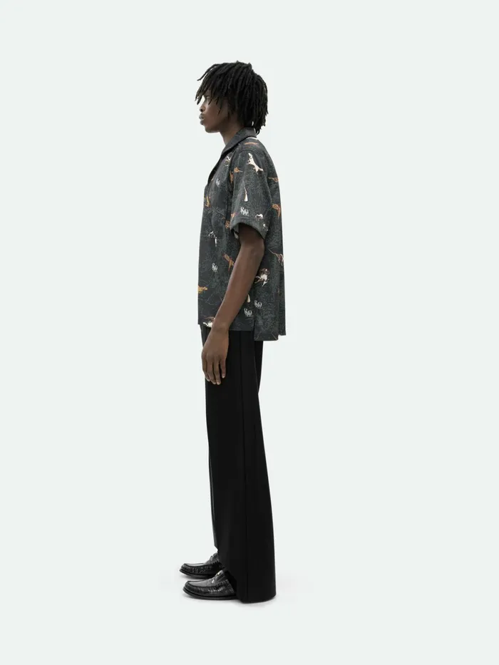 SCRAMBLE DOG PRINT SHIRT Men Rhude Shirts
