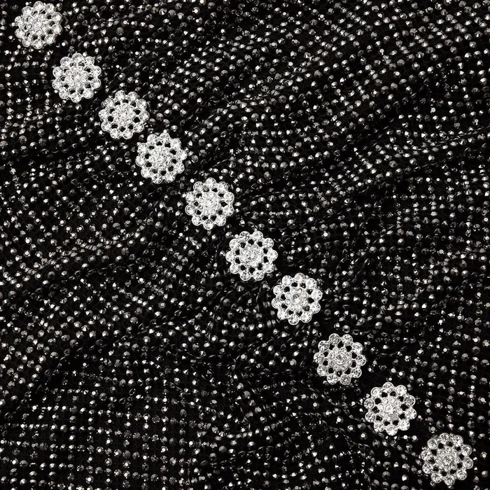 Self Portrait Dresses Black Bow Rhinestone Midi Dress 8211 Women