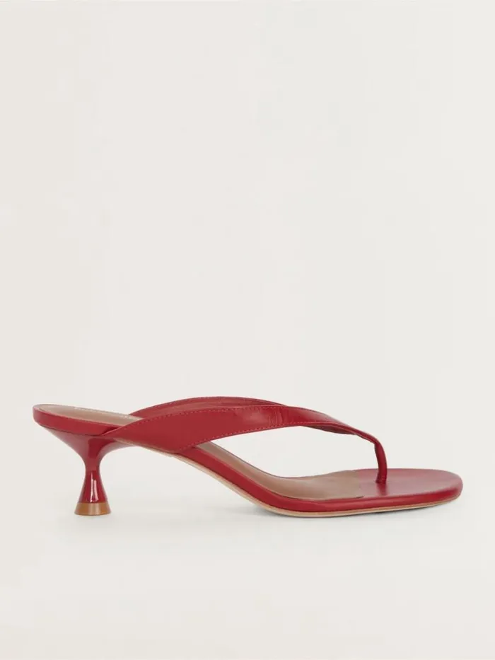 Shoes The Reformation Sophie Heeled Sandal Scarlet