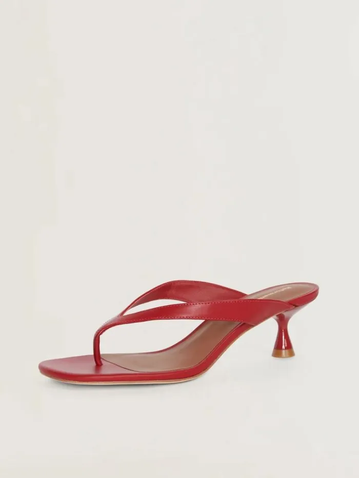 Shoes The Reformation Sophie Heeled Sandal Scarlet