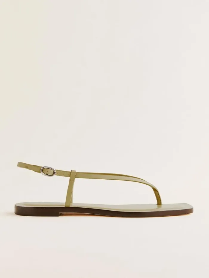 Shoes The Reformation Vincenza Thong Sandal Cerignola Leather