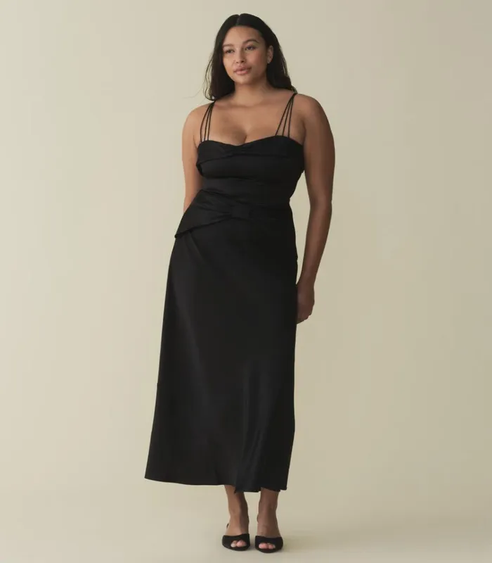 Shop DONETTA DRESS Black DEN Dresses