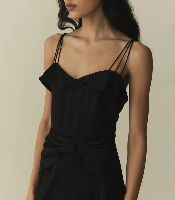 Shop DONETTA DRESS Black DEN Dresses