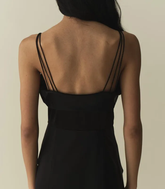 Shop DONETTA DRESS Black DEN Dresses