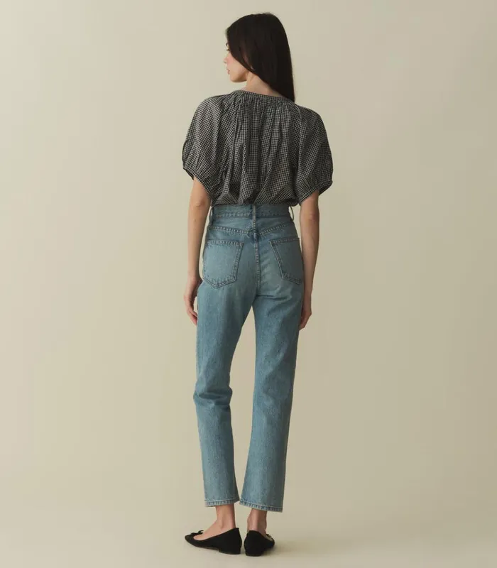 Shop JUNE TOP La Maddalena Gingham DEN Tops